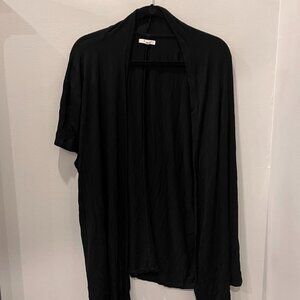 Maurices Women's Short Sleeve Black Cardigan, size 3X